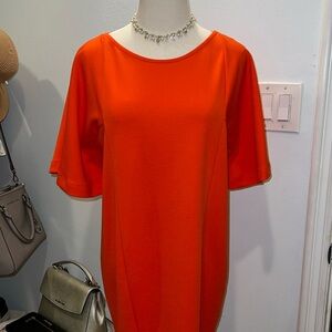 ZARA Elevated Orange T-Shirt Dress